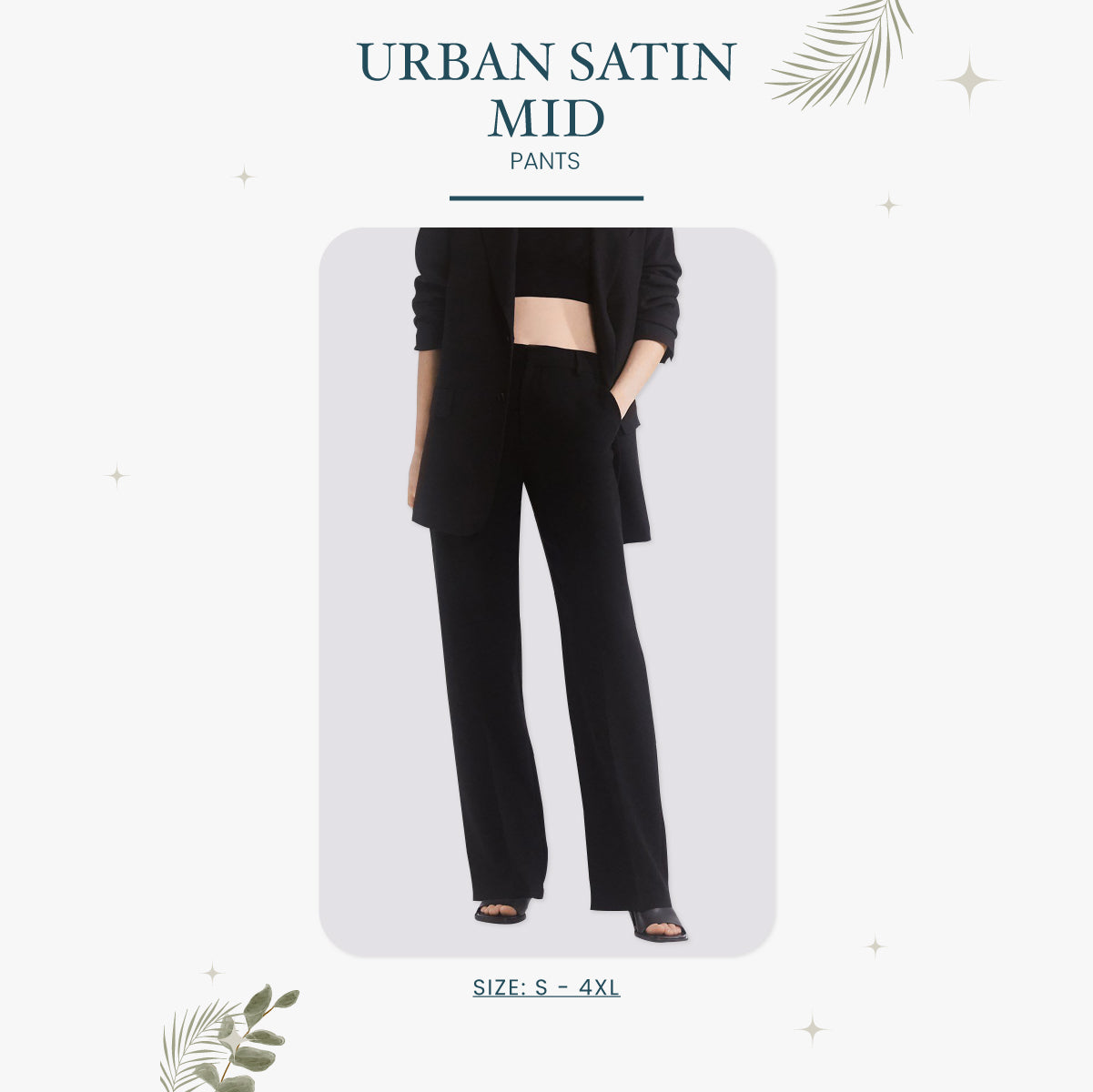 Urban Satin Mid Pants