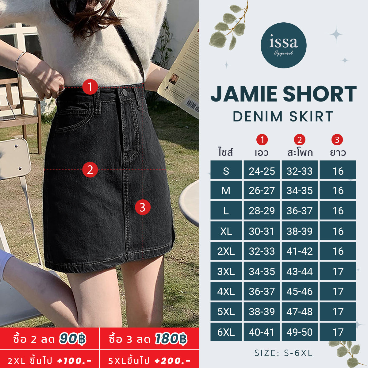 Jamie Short denim skirt