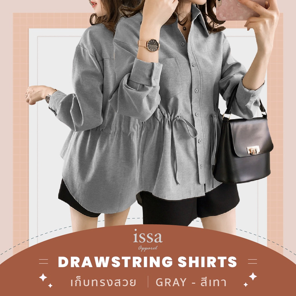 Drawstring shirts
